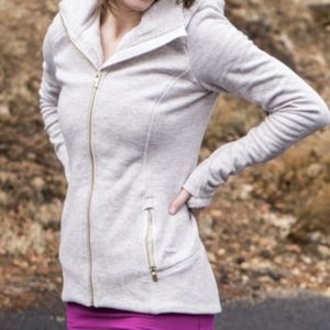 Athleta Jacket with Sherpa-lined Hoodie